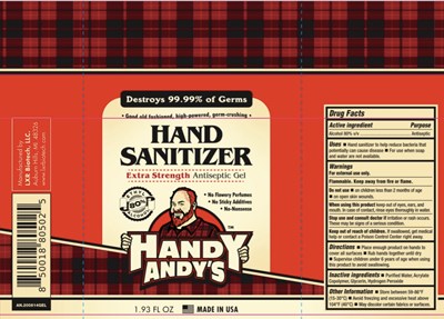57 mL Ndc: 78299-142-11 (Handy Andys Gel)